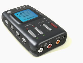 photo of M-Audio MicroTrack II solid state digital recorder